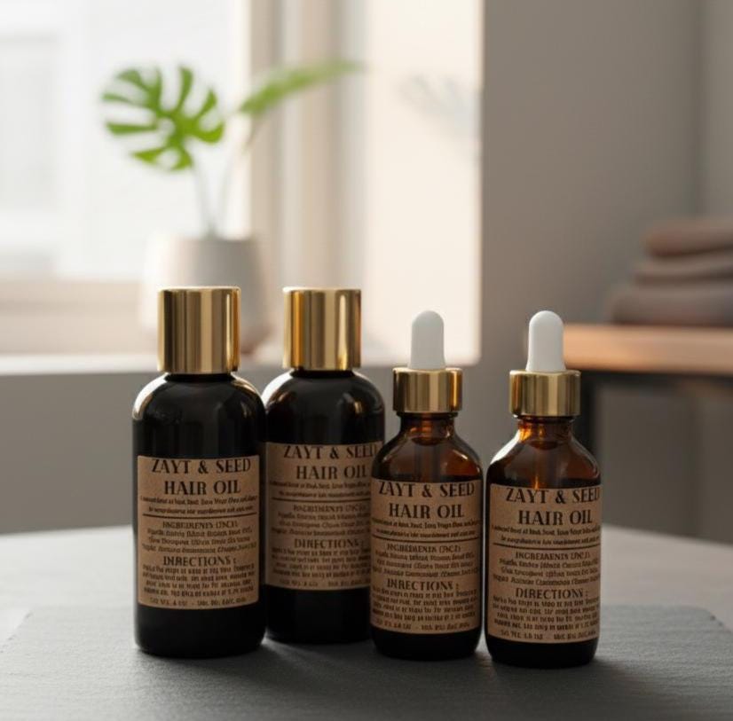 Zayt & Seed Hair Oil | Luxury Arabic Hair Ritual | Arabic-Inspired | Gift Ready