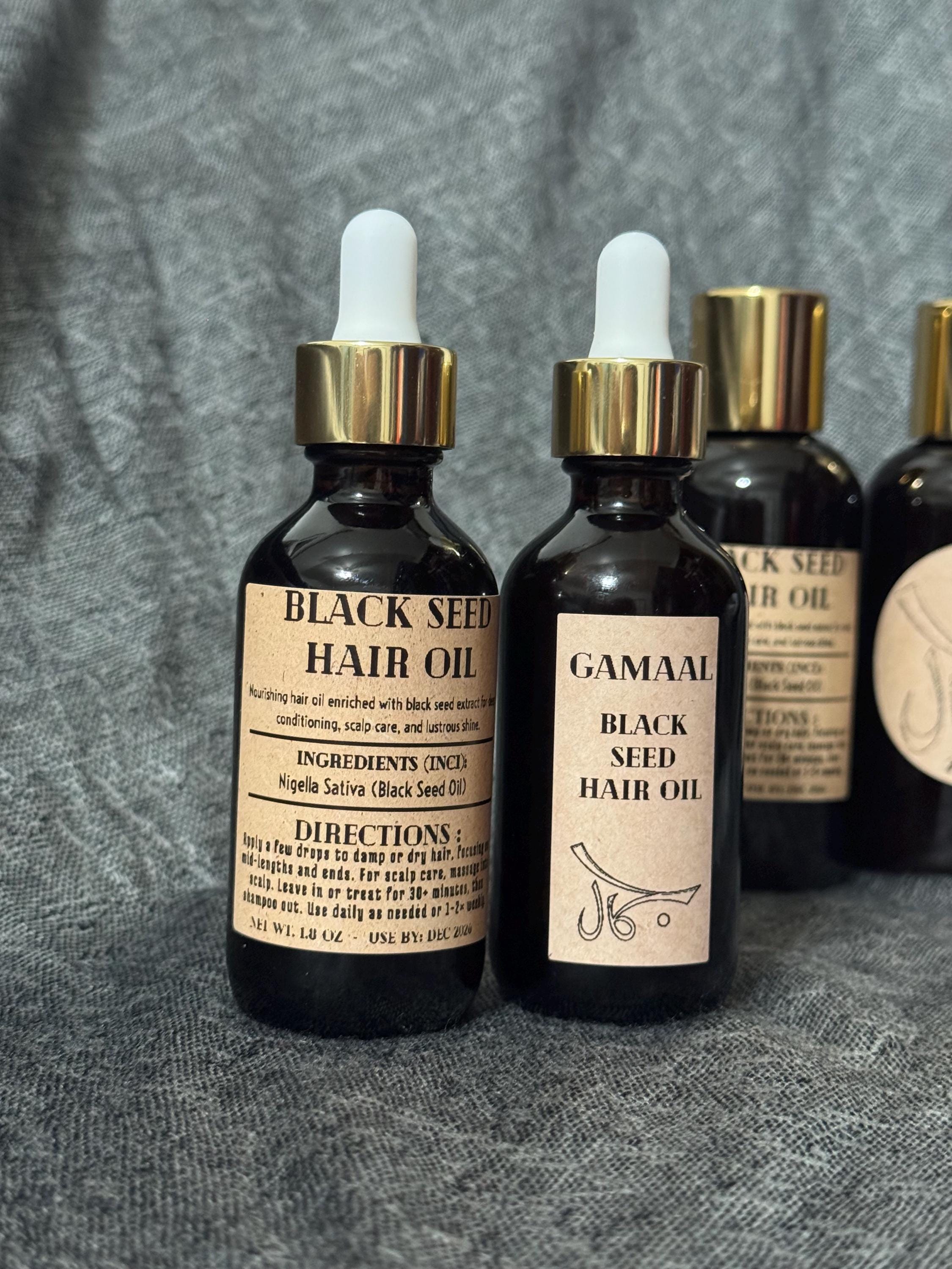 Small Hair Oil Duo| | Scalp & Shine Mini Set | Black Seed Oil