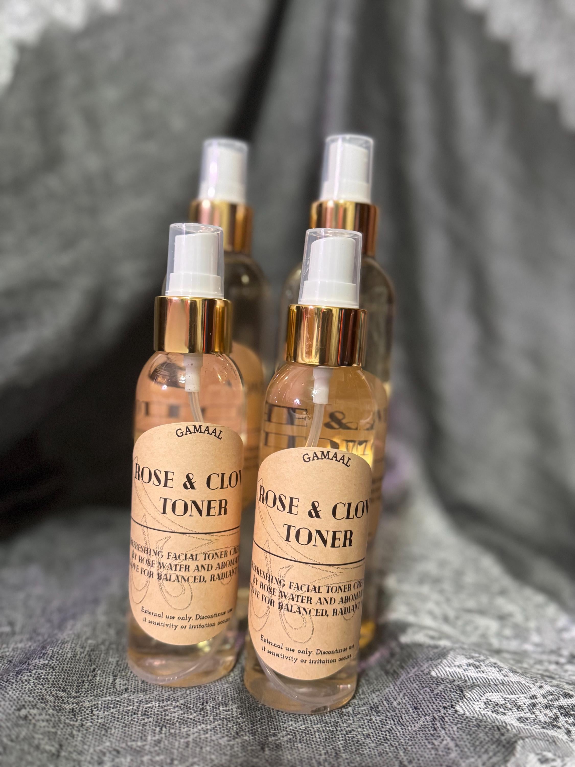 Rose & Clove Face Toner | Arabian-Inspired Luxury Skincare | Hydrating Mist Toner | Spa Ritual Glow