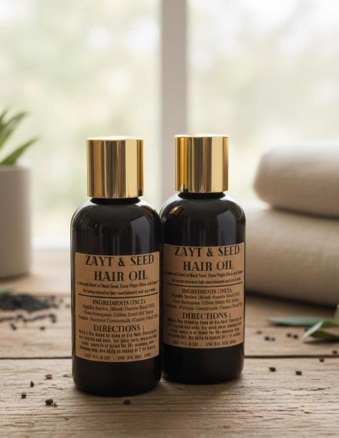 Zayt & Seed Hair Oil | Luxury Arabic Hair Ritual | Arabic-Inspired | Gift Ready