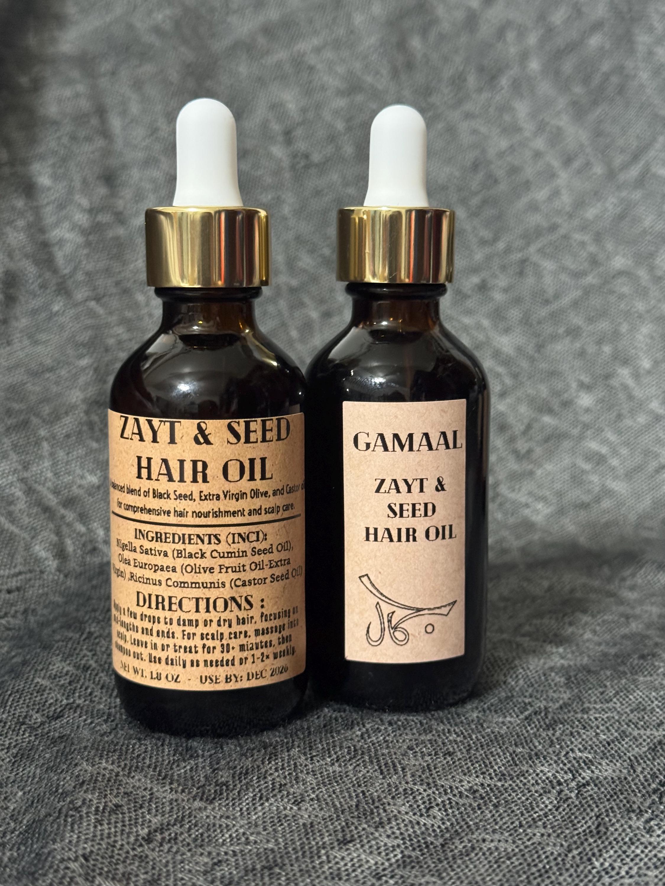 Small Hair Oil Duo| | Scalp & Shine Mini Set | Black Seed Oil